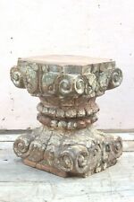 Old Vintage Hand Carved Solid Wooden Stool Antique Home Decor Rustic Decor BN-76