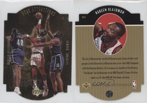 1997-98 Upper Deck Collector's Choice Star Attractions Gold Hakeem Olajuwon HOF