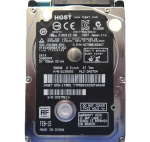 Hitachi HTS545050A7E362 0J38085 DA5754 China (GY0) 500gb 2.5" Sata HDD FEB-15 - Picture 1 of 1