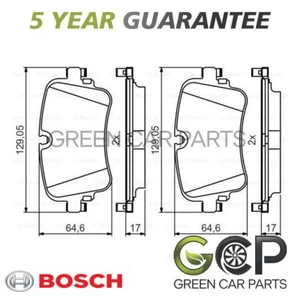 Bosch Rear Brake Pads Set Fits Audi Q7 2015-2024 A6 2018-2024 + Other Models - Picture 1 of 4