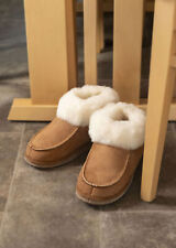 Women's Sheepskin Boot Slippers Booties Luxury Ladies House Shoes Lambskin