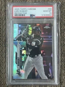 2020 Topps Chrome Luis Robert #60 Rookie Refractor PSA 10 White Sox! #268 - Picture 1 of 2