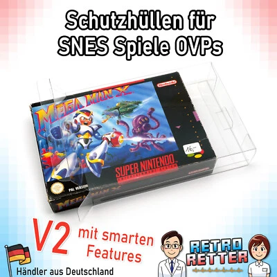 Schutzhüllen V2 SNES Spiele OVP Super Nintendo Hüllen Games Karton Protector - Bild 1 von 4