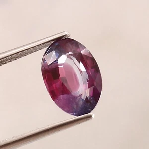4.65 CT - AAA Quality Natural Bi-Color Ceylon Sapphire Loose Oval Gemstone Cut - Picture 1 of 4