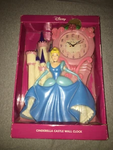 Disney Princess Cinderella Clock Wall Vintage Castle Believe In Your Dreams - Picture 1 of 1