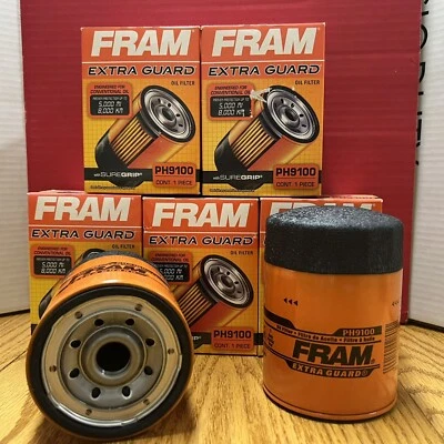 NUEVO Lote de 5 Fram PH9100 Filtro de Aceite Chevrolet Silverado GMC Sierra 6.6L HI 2006 Foto 1 de 4