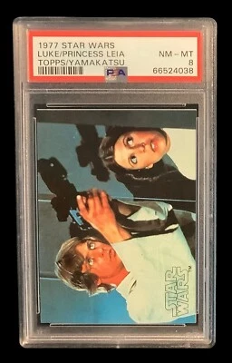 1977 topps yamakatsu star wars #0 luke skywalker rc; standard size PSA 8  (RARE) - Image 1 of 4