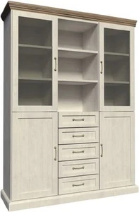 Vitrine / Schrank / Hochschrank / Nordische Kiefer - Wildeiche / NEU  Royal W2D - Bild 1 von 2
