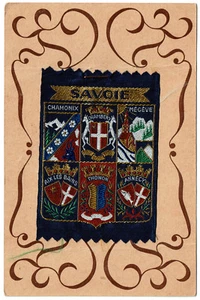 Parche tela Savoie Thonon Annecy escudo logo en postal - Imagen 1 de 1