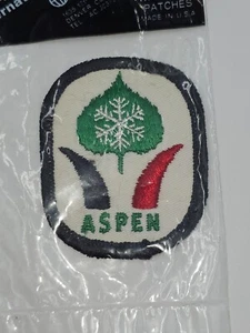 ASPEN EMBROIDERED SKI PATCH VINTAGE - Picture 1 of 4