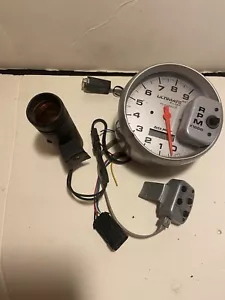 Autometer 5” Ultimate Silver Play Back 9000 RPM Tachometer W/shiftlight - Picture 1 of 6