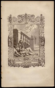 ST ALEXIUS OR ALEXIS OF ROME, CONFESSOR 167x267mm Antiq 19th ENGRAVING FROM BOOK