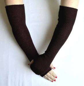 Handmade, knitted 100% cashmere arm warmers - Picture 1 of 4