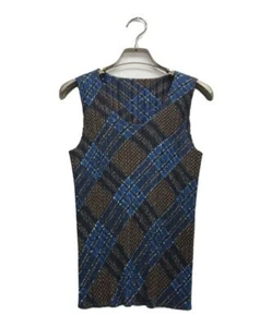 Pleats Please All-Over Pattern Pleated Sleeveless Top Size 3(L) From Japan #0626 - Picture 1 of 4
