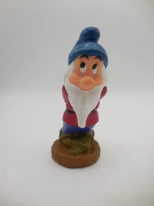 Vintage Disney Snow White Seven Dwarfs Rubber Squeak Bath Toy Bashful - Picture 1 of 6