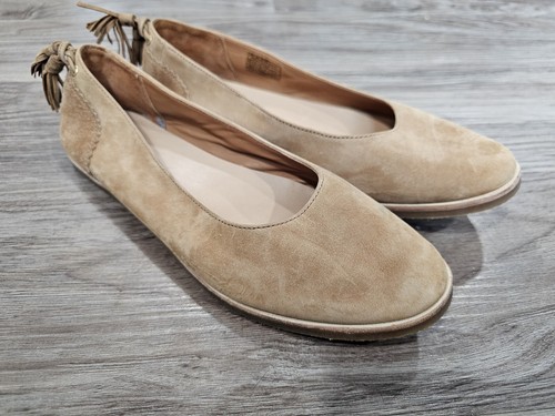 Scarpe slip on UGG Mesa da donna taglia 8 marrone chiaro pelle nabuk