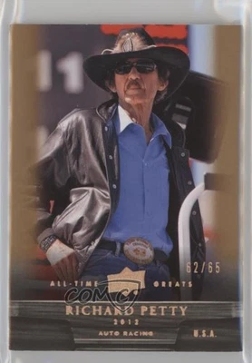 2012 Upper Deck UD All-Time Greats Bronze /65 Richard Petty #57 HOF - Image 1 of 2