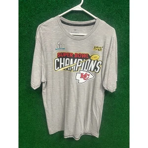 2020 Kansas City Chiefs Gray CAMO style Super Bowl Champions T-shirt Sz L UNISEX - Picture 1 of 4