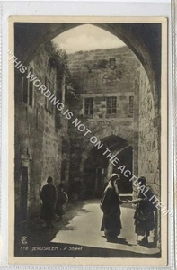 (Gb1718) RPPC, Israel, Palestine, JERUSALEM, A Street c1920 Lehnert & Landrock - Picture 1 of 4