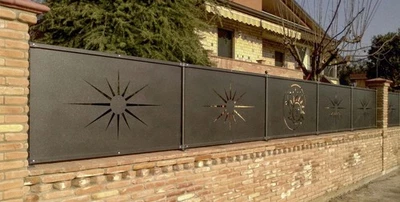 Recinzione su misura in lamiera con incisione taglio laser  ( ☎ 3317666922) - Immagine 1 di 4