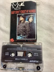 Milli Vanilli 1989 Baby Don't Forget My Number Vintage/Sammlerkassette Tape - Bild 1 von 6