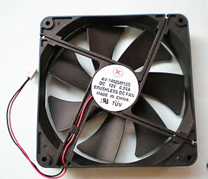 Brushless DC Cooling Fan 7 Blade 12V 140x140x25mm 14025 140mm - Image 1 of 1
