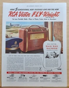 1941 magazine ad for RCA Fly-Weight De Luxe Portable Radio - American Airlines - Picture 1 of 1