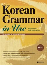 Korean Grammar in Use Beginning with MP3 CD Early Intermediate Education Book