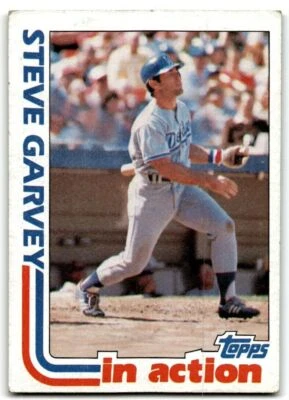 1982 Topps Steve Garvey . Los Angeles Dodgers #180 - Image 1 of 2