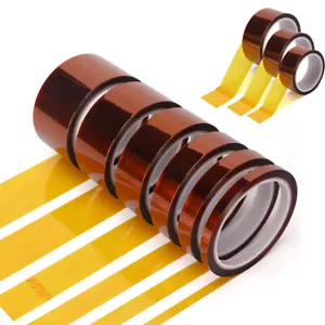 33M x 12mm Width Heat Resistant Tape Kapton Polyimide Insulation Thermal For PCB - Picture 1 of 2