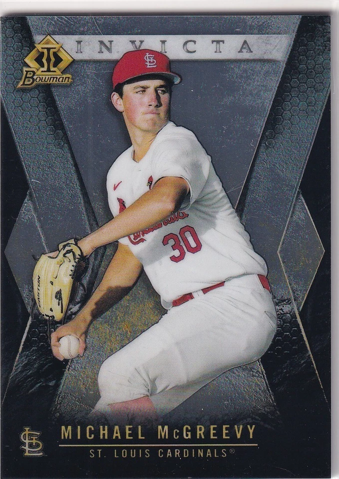 2021 BOWMAN INVICTA RC MICHAEL MCGREEVY ST. LOUIS CARDINALS BASEBALL #1337 - Image 1 of 1