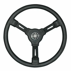 Riviera Nero Black 350mm Hard Grip Boat Steering Wheel - Picture 1 of 1
