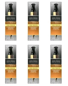 6x John Frieda Brilliant Brunette Express In-Shower Lightening Treatment 34ml - Picture 1 of 10