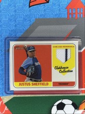 2018 Topps Heritage Minor League Clubhouse Collection Relics Justus Sheffield