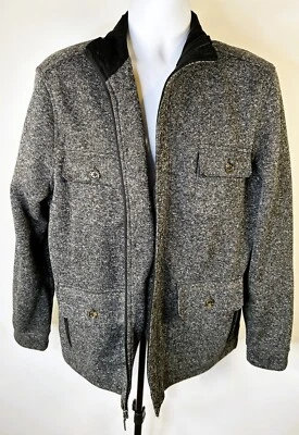 Tasso Ella Hombres "Wool Look" Chaqueta Acolchada Codos Hombres Grande L 100% Poliéster Foto 1 de 4