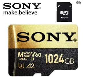 Sony Micro SD Karte Sony - Golden - 1024GB - 1TB - Hohe Geschwindigkeit & Große Kapazität - Bild 1 von 11