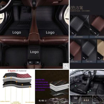 For Toyota Sienna Car Floor Mats Custom Waterproof Liners Front & Rear Carpets Foto 1 de 4