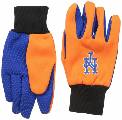 Garden Gloves  Licensed MLB Utility Work Team Logo Baseball NY Mets Cover