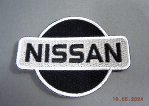 NISSAN Cars Iron-On Automotive Car Patch 3.25" Maxima Altima Silver/Black - Picture 1 of 2
