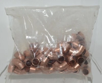 Mueller Streamline WB01622 1/2 Inch Copper 90 Degree Short Elbow Quantity 50 - Image 1 of 4