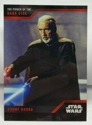 Count Dooku 2019 Topps Star Wars The Power of the Dark Side #6 SP /700 - Image 1 of 2