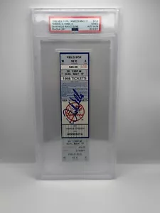 David Wells Perfect Game Ticket Stub Auto/Auth Yankees Twins May 17, 1998 PSA 2 - Picture 1 of 2