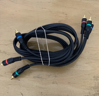 5FT COMPONENT VIDEO CABLE WITH AUDIO 3 RCA RED GREEN BLUE RGB for HDTV DVD VCR - Image 1 of 3