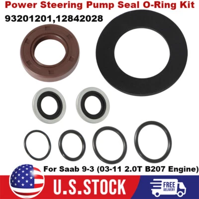 For 2003-2011 Saab 9-3 Power Steering Pump Seal O-Ring Kit (2.0T B207)  93201201 - Image 1 of 4