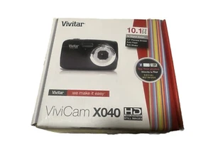 Vivitar Vivicam X040 10.1MP Compact Digital Camera Black - Picture 1 of 4