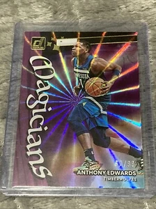2022-23 Donruss Basketball Magicians Anthony Edwards Purple Laser 67/99 SSP - Picture 1 of 3