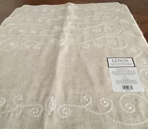 Lenox French Perle Linen Set of 4 Cloth Placemats 11962831 - Picture 1 of 3
