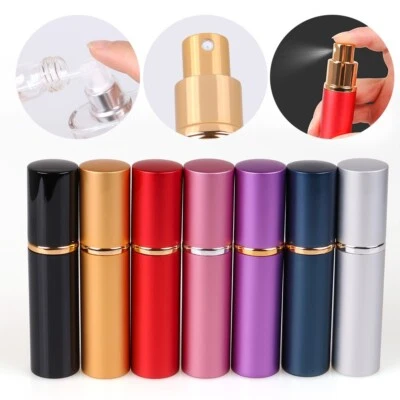 Aluminum Perfume Atomizer 10ml Refillable Perfume Bottling Travel