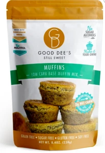 Keto Frühstück: Good Dee’s Muffin Mix Low Carb zuckerfrei 8,4 Unzen (2 Netto-Kohlenhydrate) - Bild 1 von 3