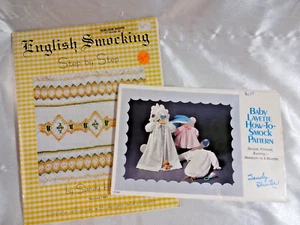 English Smocking Paso a Paso Baby Layette Cómo Smock Patrón Libro Sin Cortar - Imagen 1 de 4